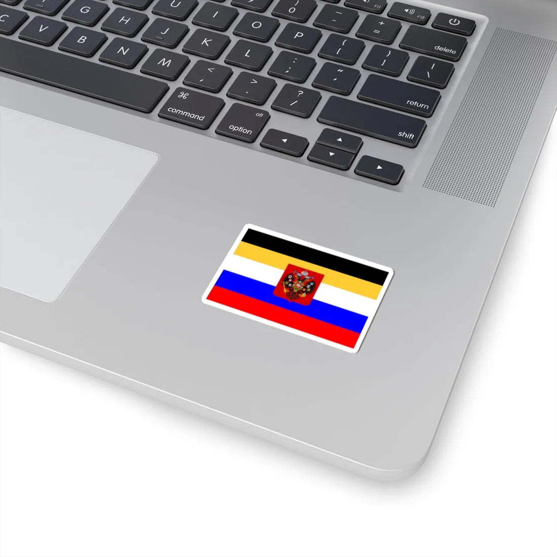 Flag of Russia combined tricolor with Imperial coat of arms (Russia) STICKER Vinyl Kiss-Cut Decal - The Sticker Space