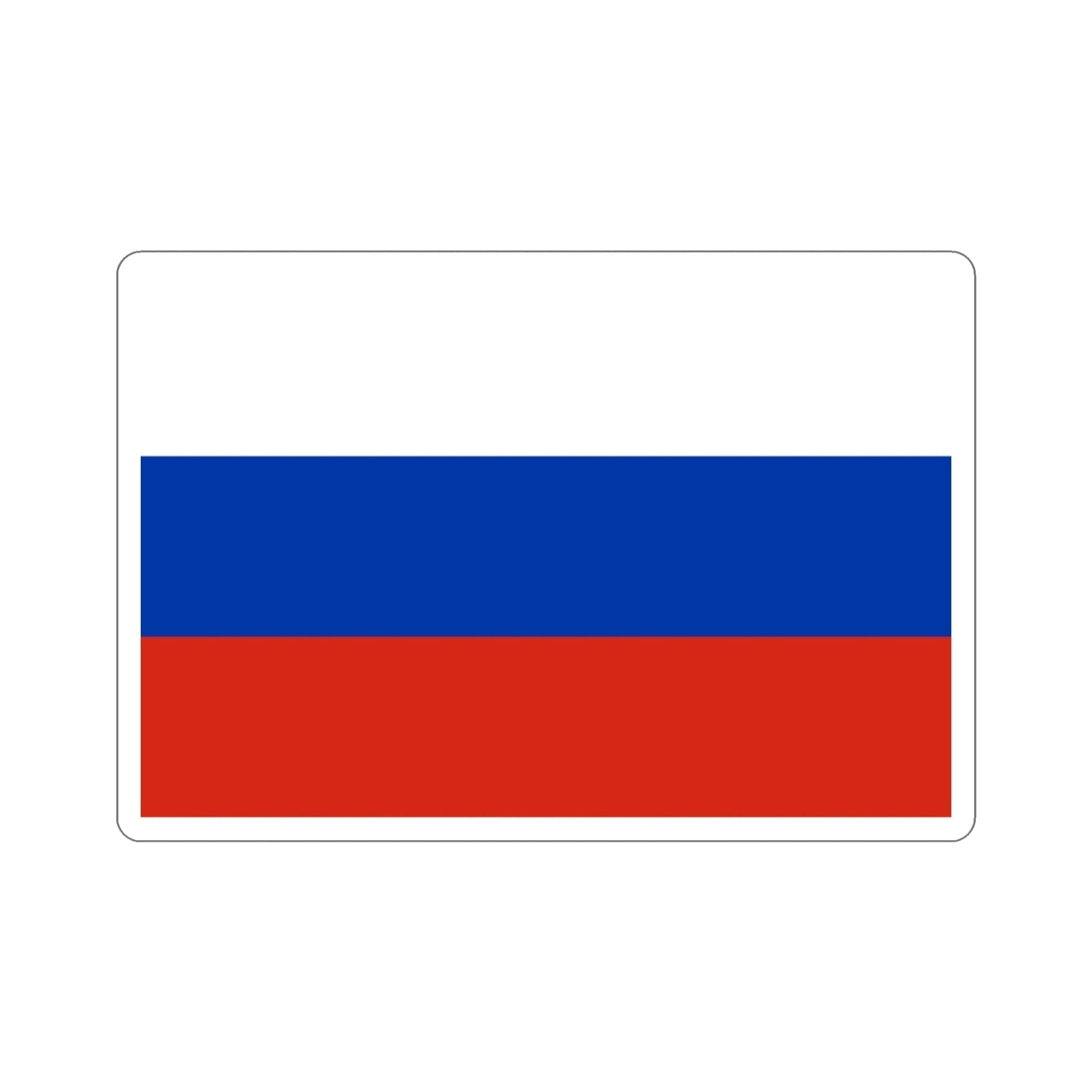 Flag of Russia STICKER Vinyl Die-Cut Decal-3 Inch-The Sticker Space