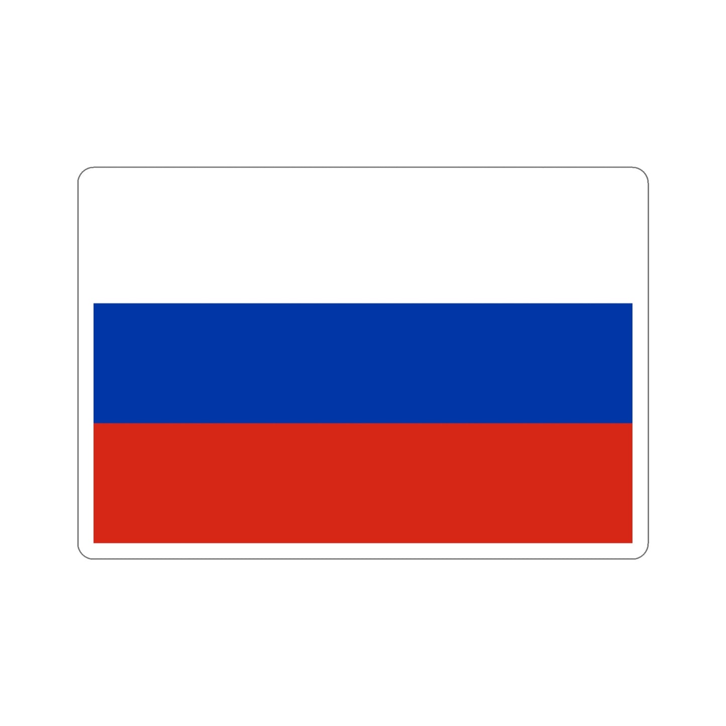 Flag of Russia STICKER Vinyl Die-Cut Decal-4 Inch-The Sticker Space