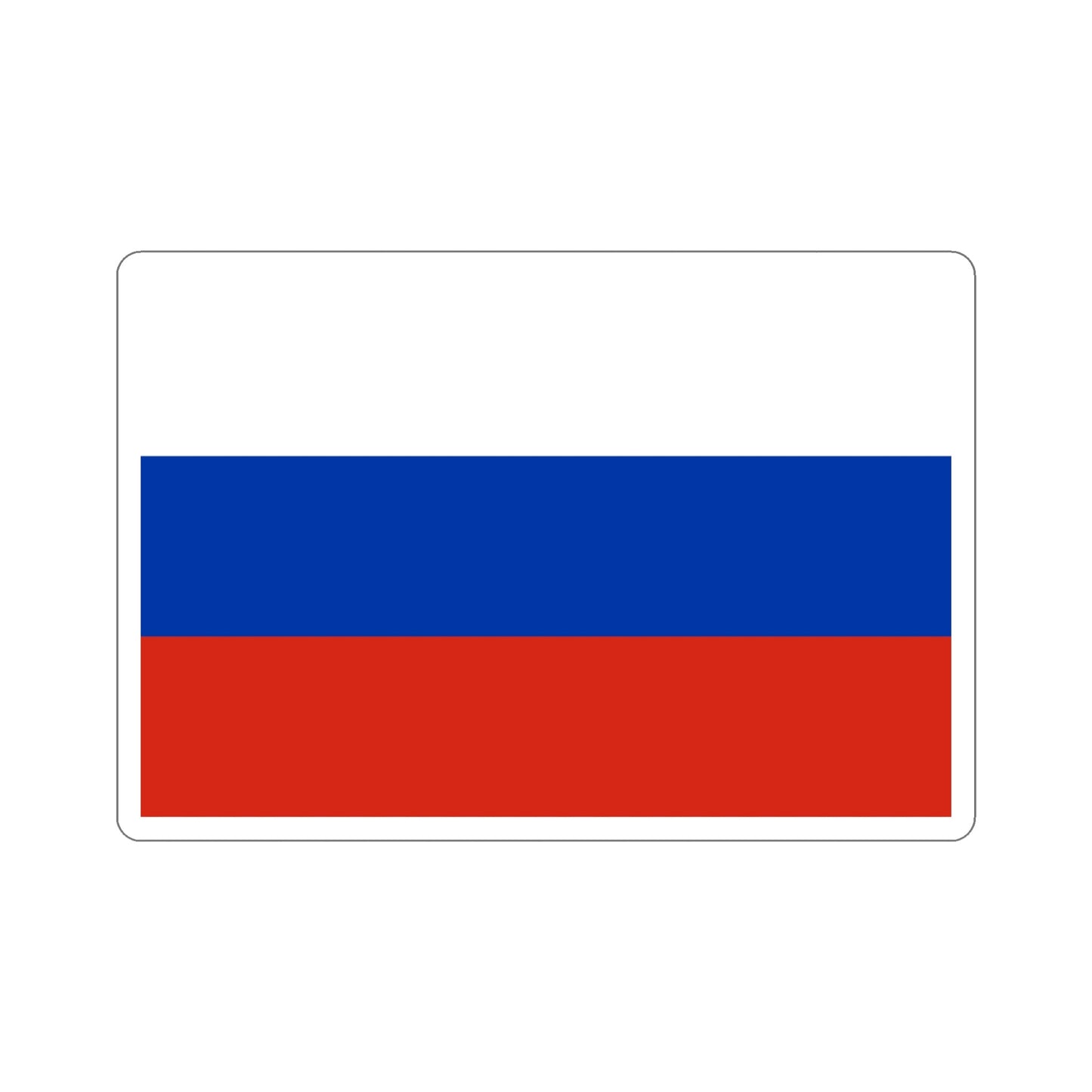 Flag of Russia STICKER Vinyl Die-Cut Decal-5 Inch-The Sticker Space