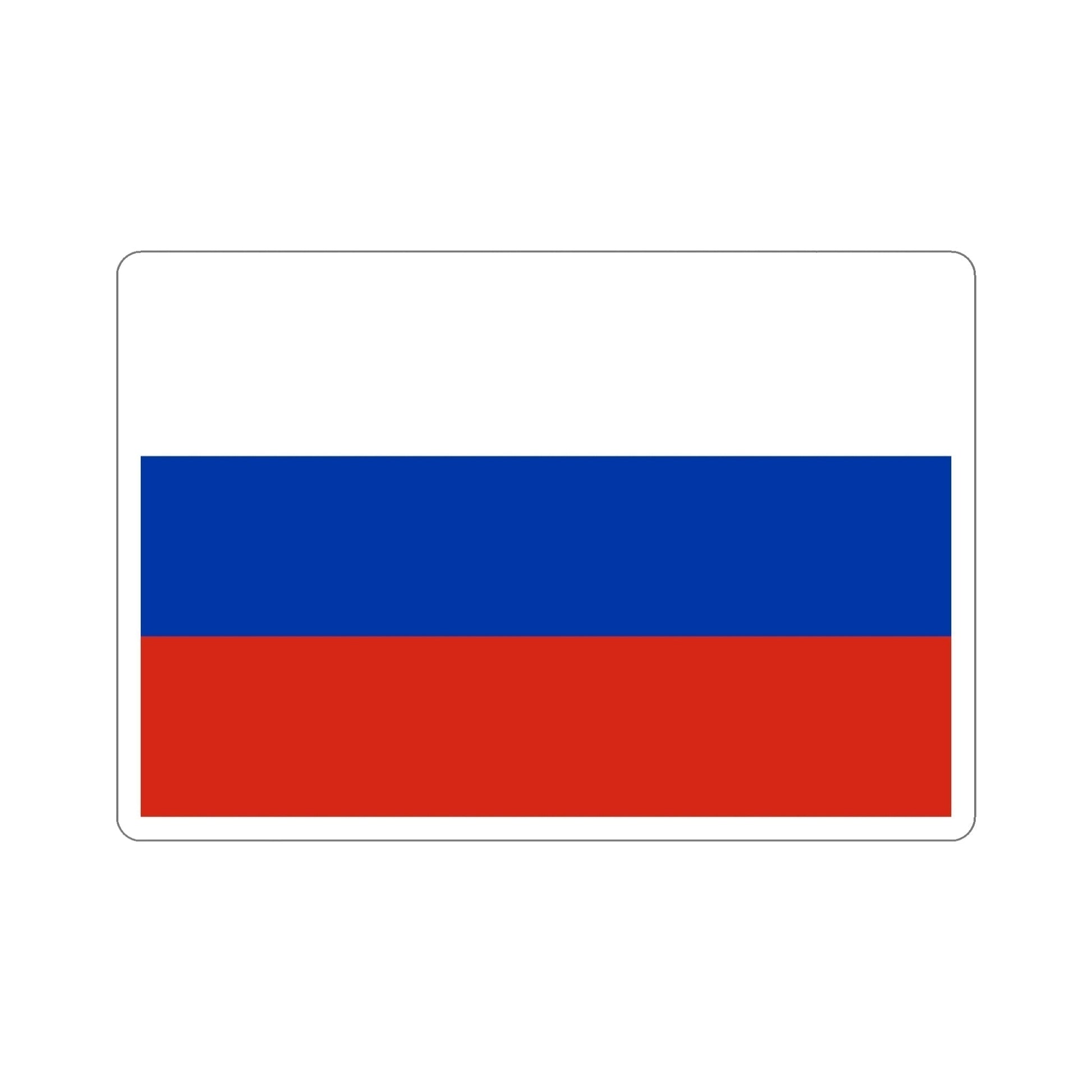 Flag of Russia STICKER Vinyl Die-Cut Decal-6 Inch-The Sticker Space