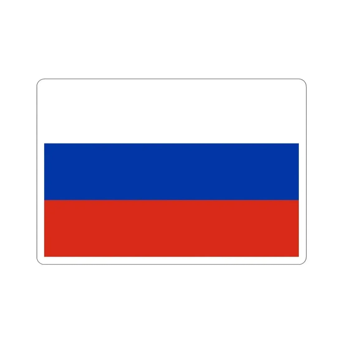 Flag of Russia STICKER Vinyl Die-Cut Decal - The Sticker Space