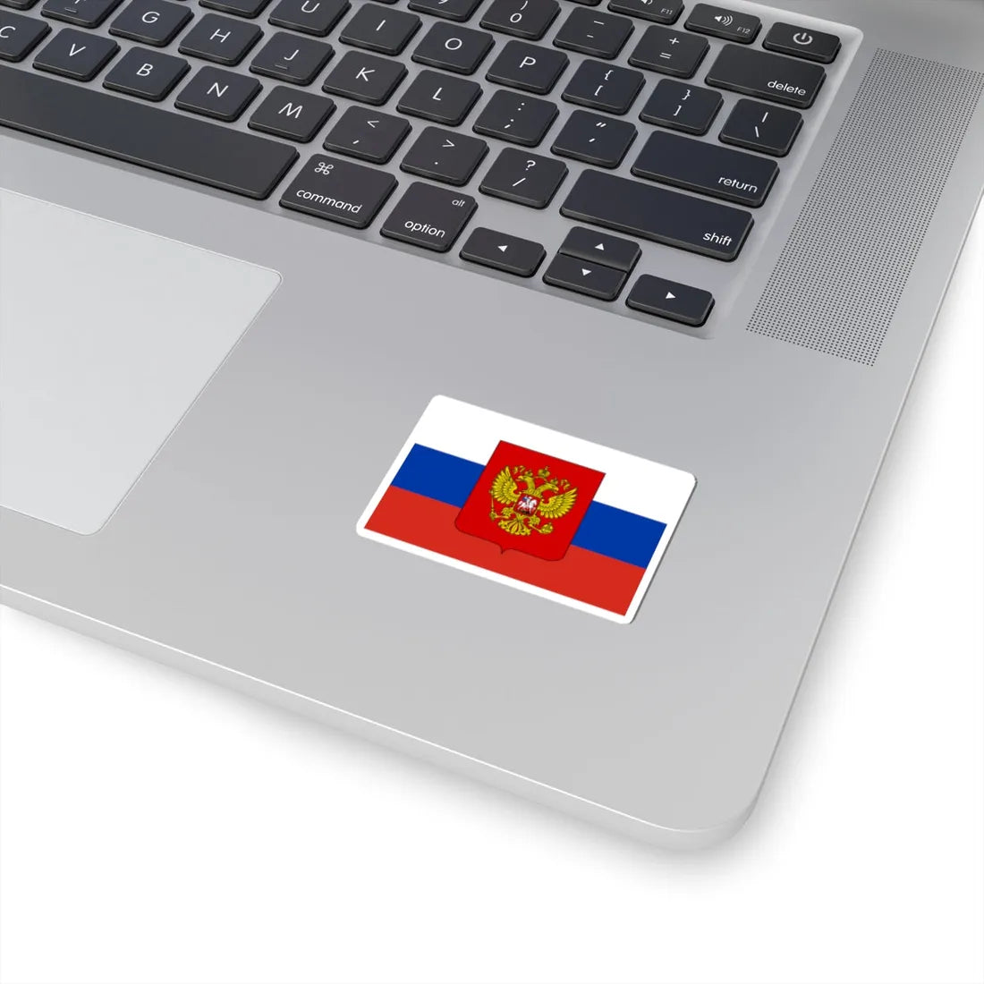 Flag of Russia with coat of arms (Russia) STICKER Vinyl Kiss-Cut Decal - The Sticker Space
