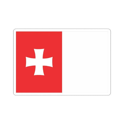 Flag of Rustavi Georgia - STICKER Vinyl Kiss-Cut Decal 3 Inch White - The Sticker Space