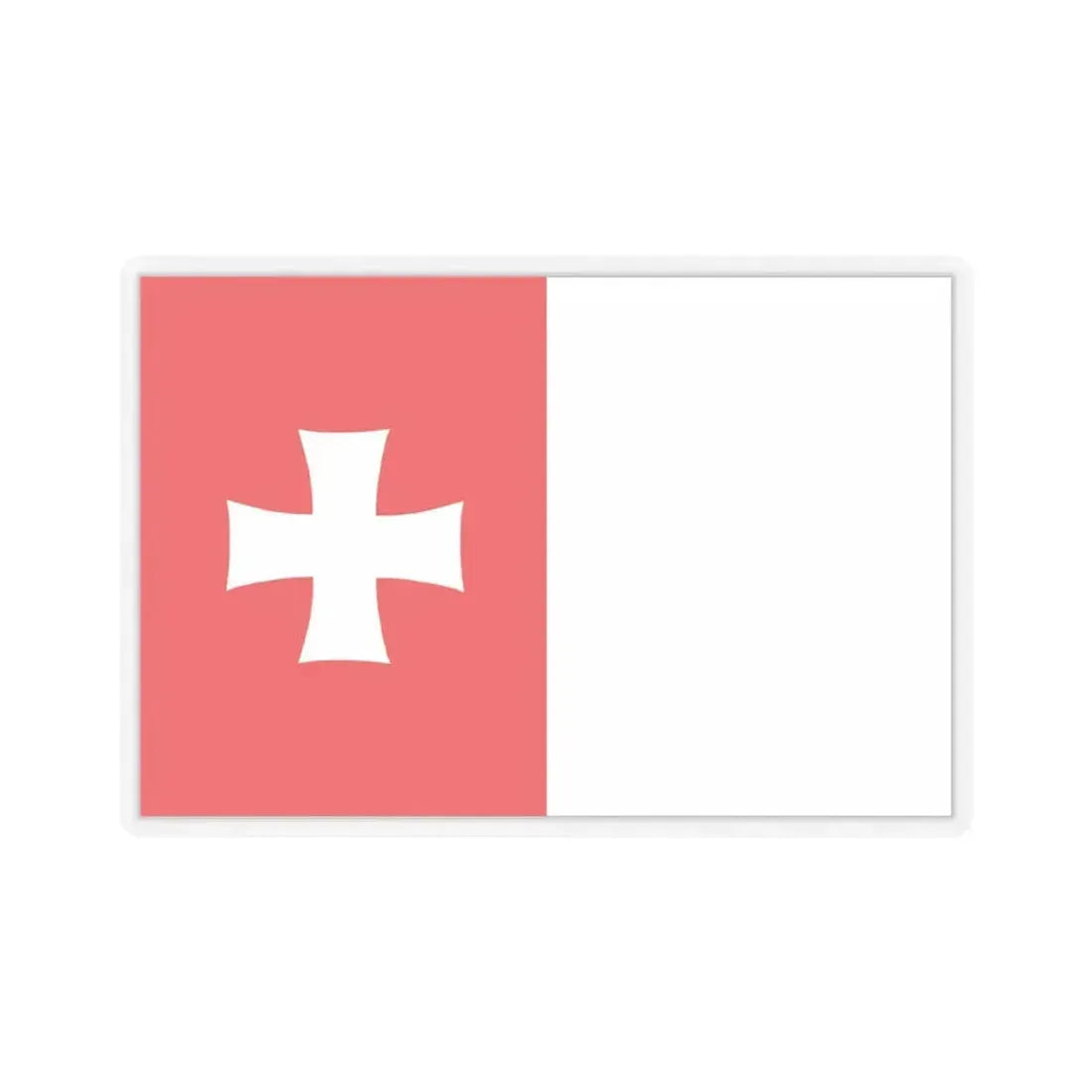 Flag of Rustavi Georgia - STICKER Vinyl Kiss-Cut Decal 4 Inch Transparent - The Sticker Space