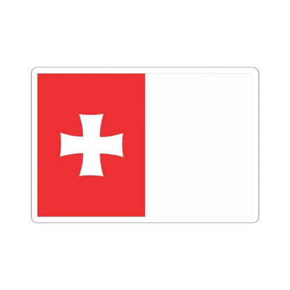 Flag of Rustavi Georgia - STICKER Vinyl Kiss-Cut Decal 4 Inch White - The Sticker Space