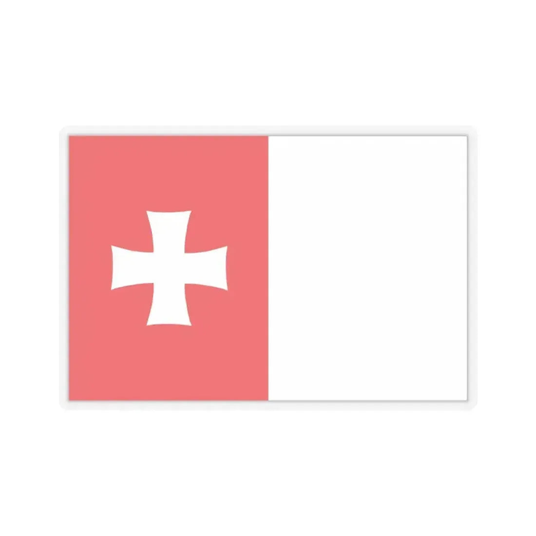 Flag of Rustavi Georgia - STICKER Vinyl Kiss-Cut Decal 6 Inch Transparent - The Sticker Space