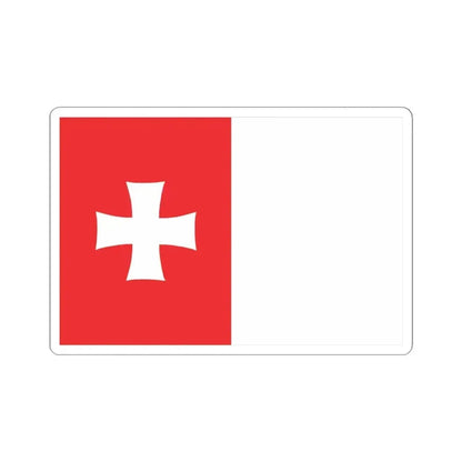Flag of Rustavi Georgia - STICKER Vinyl Kiss-Cut Decal 6 Inch White - The Sticker Space