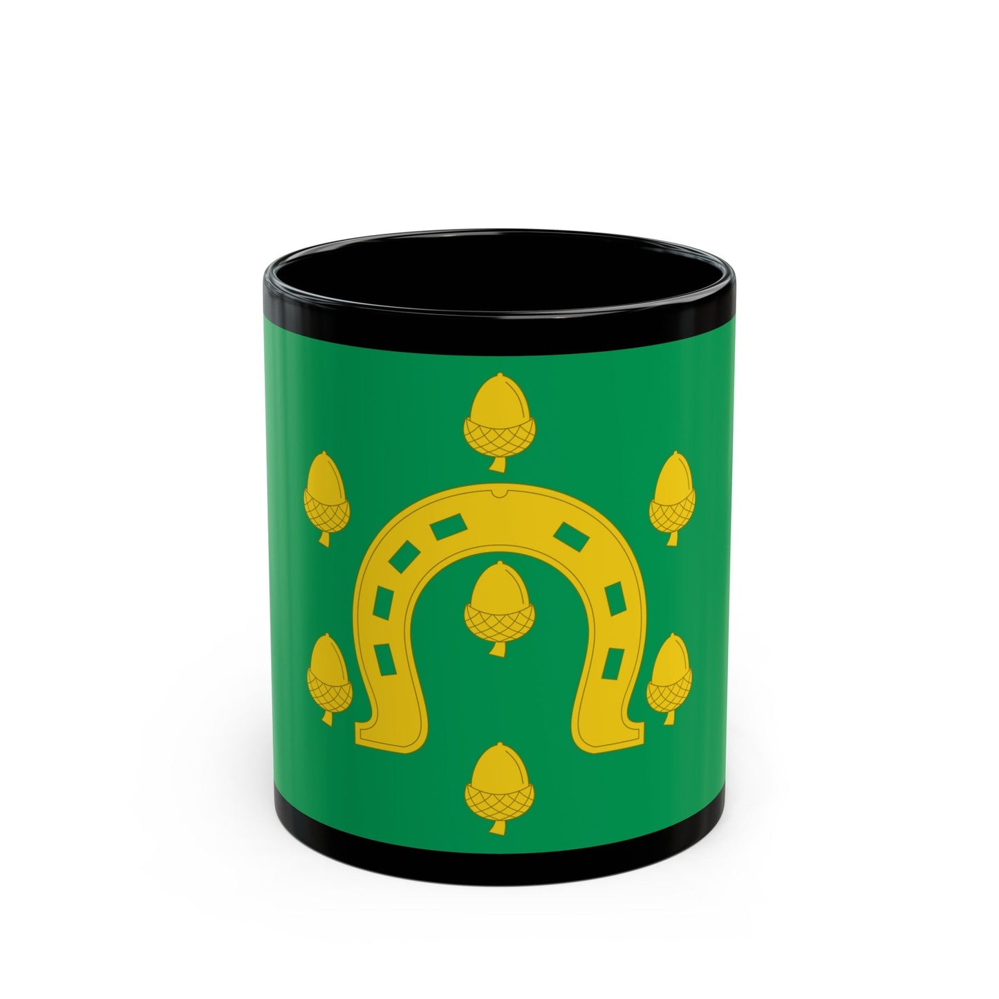 Flag of Rutland County UK - Black Coffee Mug-11oz-The Sticker Space