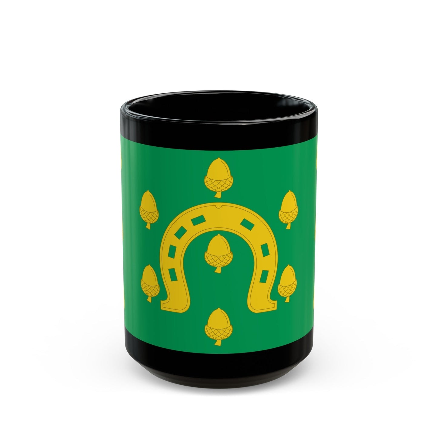 Flag of Rutland County UK - Black Coffee Mug-15oz-The Sticker Space