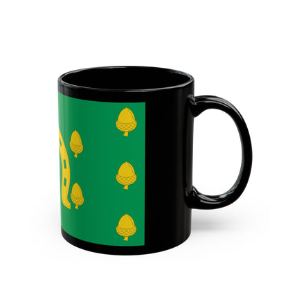 Flag of Rutland County UK - Black Coffee Mug-The Sticker Space