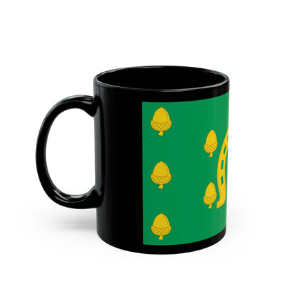 Flag of Rutland County UK - Black Coffee Mug-The Sticker Space