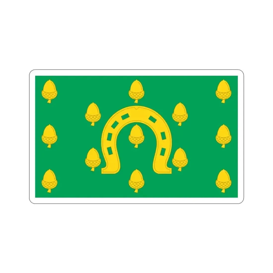 Flag of Rutland County UK STICKER Vinyl Die-Cut Decal 2 Inch - The Sticker Space