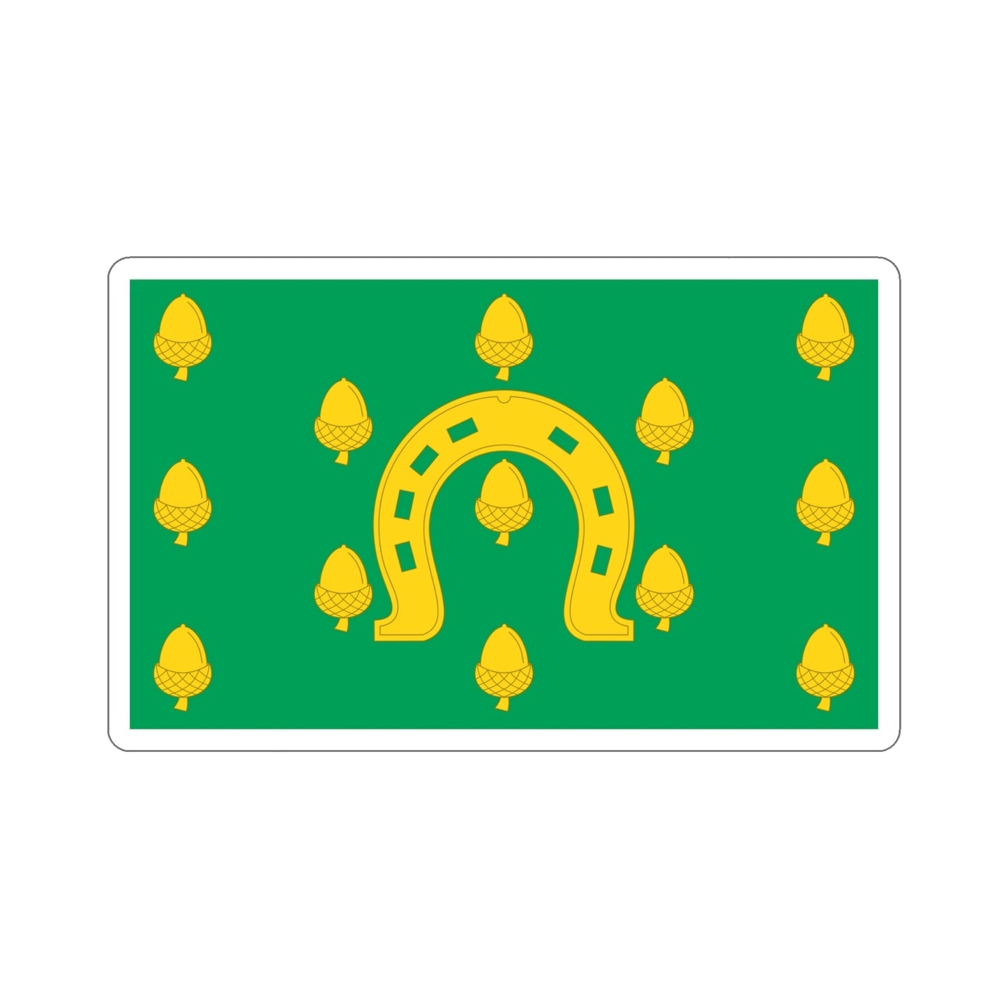 Flag of Rutland County UK STICKER Vinyl Die-Cut Decal-4 Inch-The Sticker Space