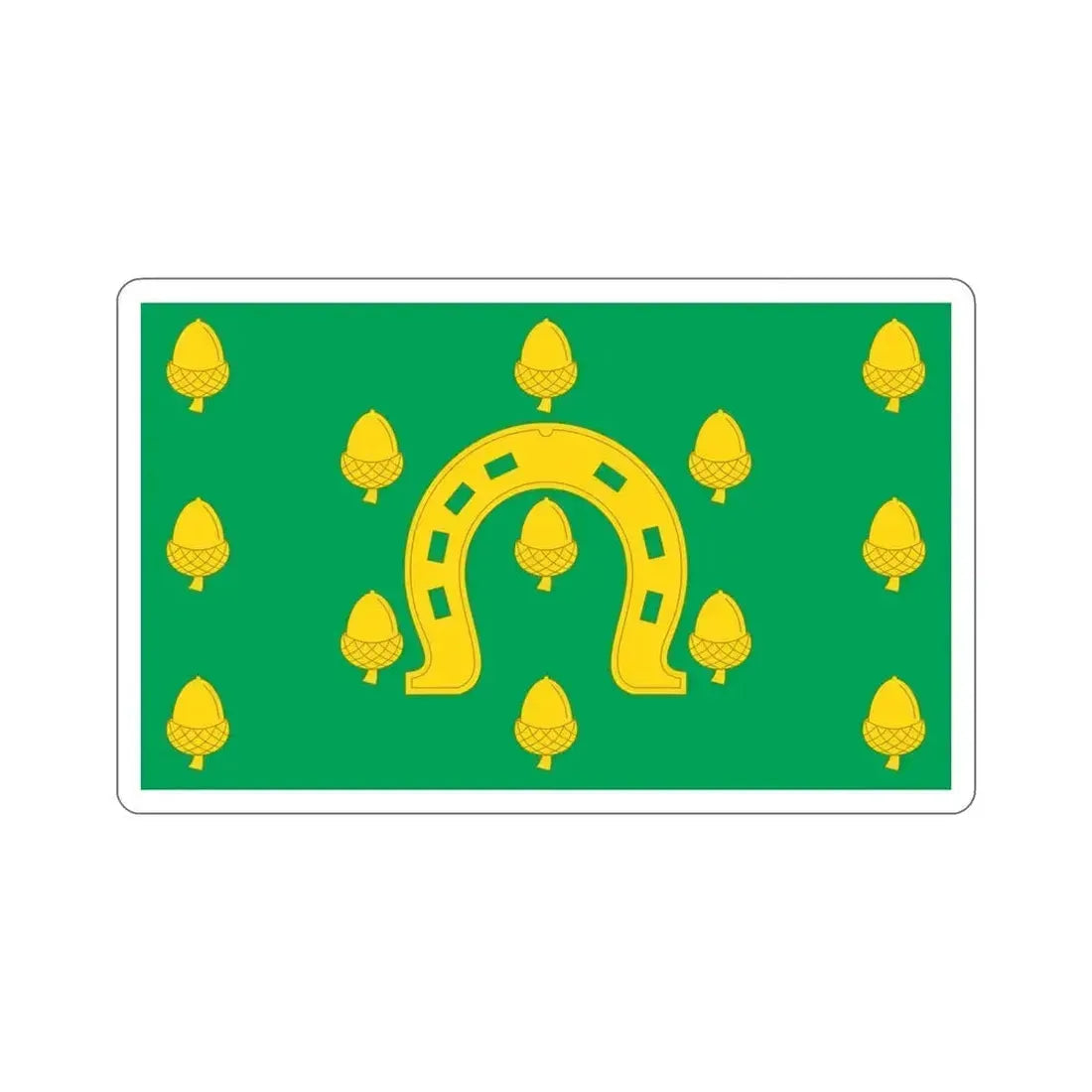 Flag of Rutland County UK STICKER Vinyl Die-Cut Decal 4 Inch - The Sticker Space