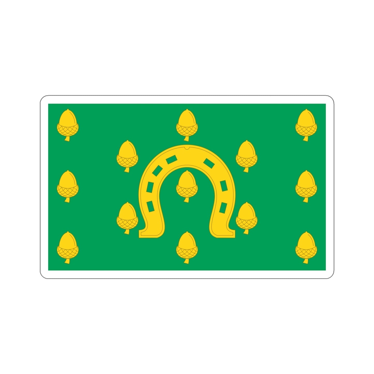 Flag of Rutland County UK STICKER Vinyl Die-Cut Decal-6 Inch-The Sticker Space