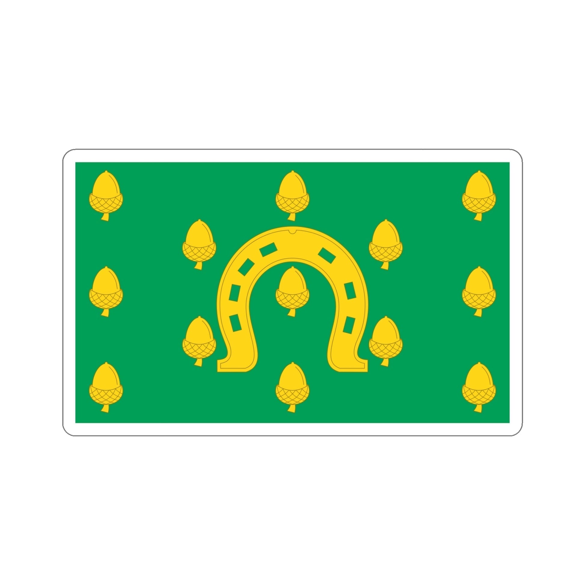 Flag of Rutland County UK STICKER Vinyl Die-Cut Decal-6 Inch-The Sticker Space