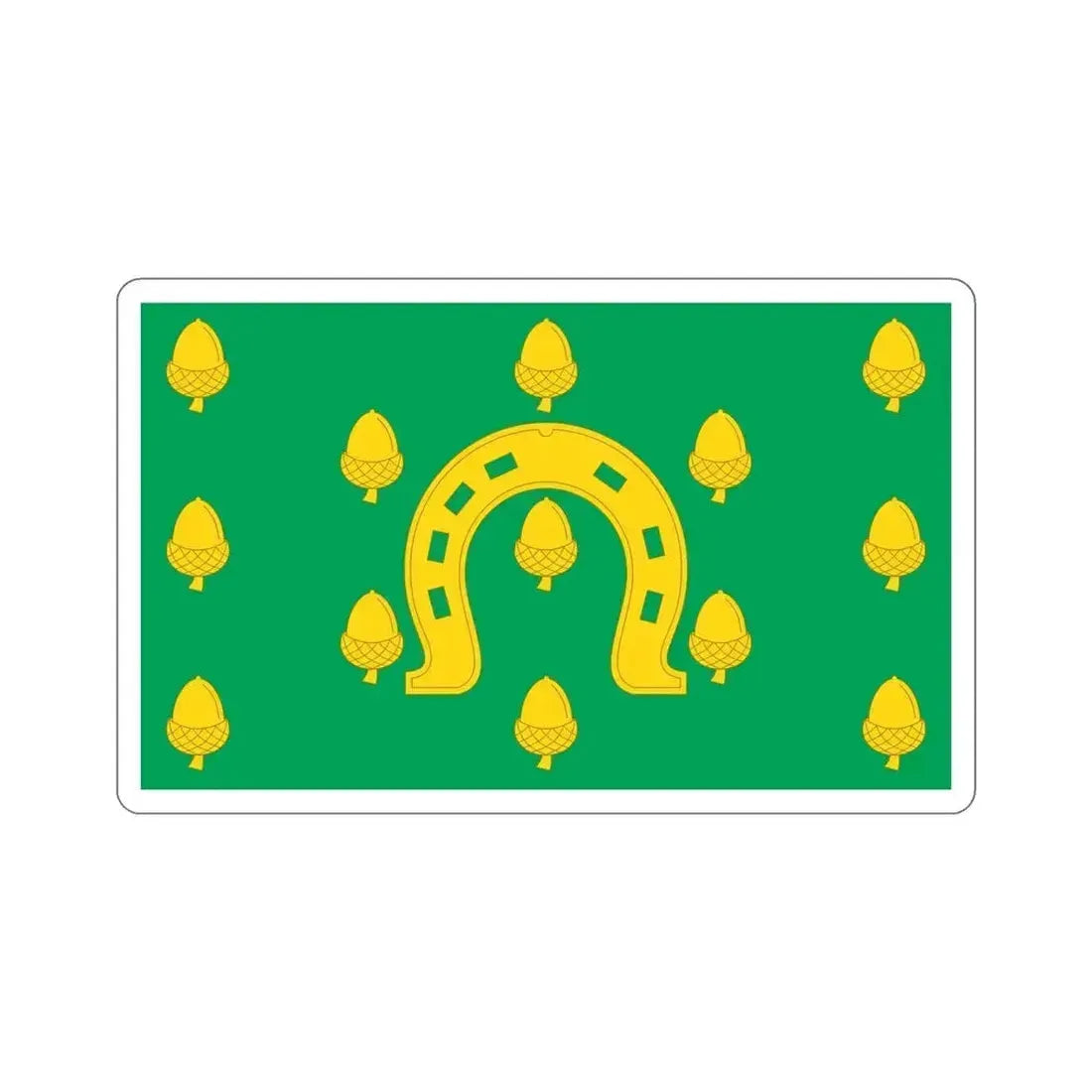 Flag of Rutland County UK STICKER Vinyl Die-Cut Decal 6 Inch - The Sticker Space