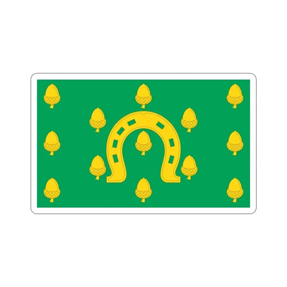 Flag of Rutland County UK STICKER Vinyl Die-Cut Decal - The Sticker Space