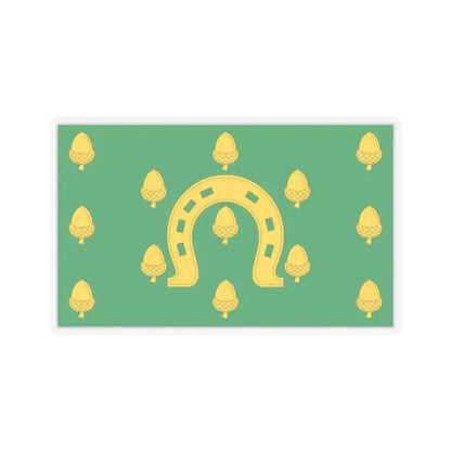 Flag of Rutland County UK - STICKER Vinyl Kiss-Cut Decal 2 Inch Transparent - The Sticker Space