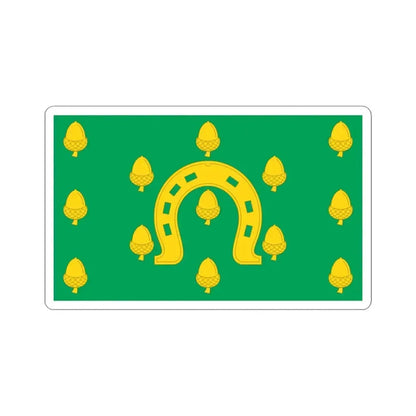 Flag of Rutland County UK - STICKER Vinyl Kiss-Cut Decal 3 Inch White - The Sticker Space