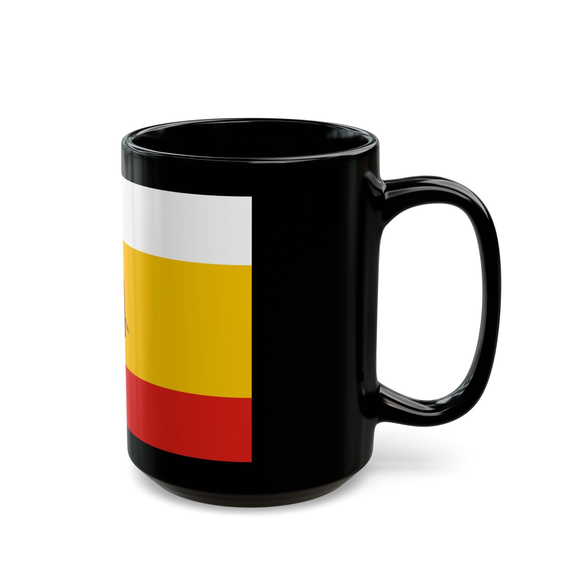 Flag of Ryazan Oblast Russia - Black Coffee Mug-The Sticker Space