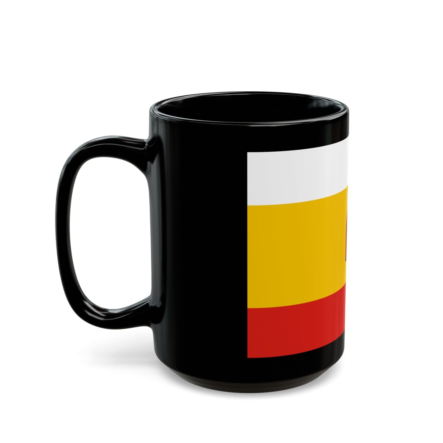 Flag of Ryazan Oblast Russia - Black Coffee Mug-The Sticker Space