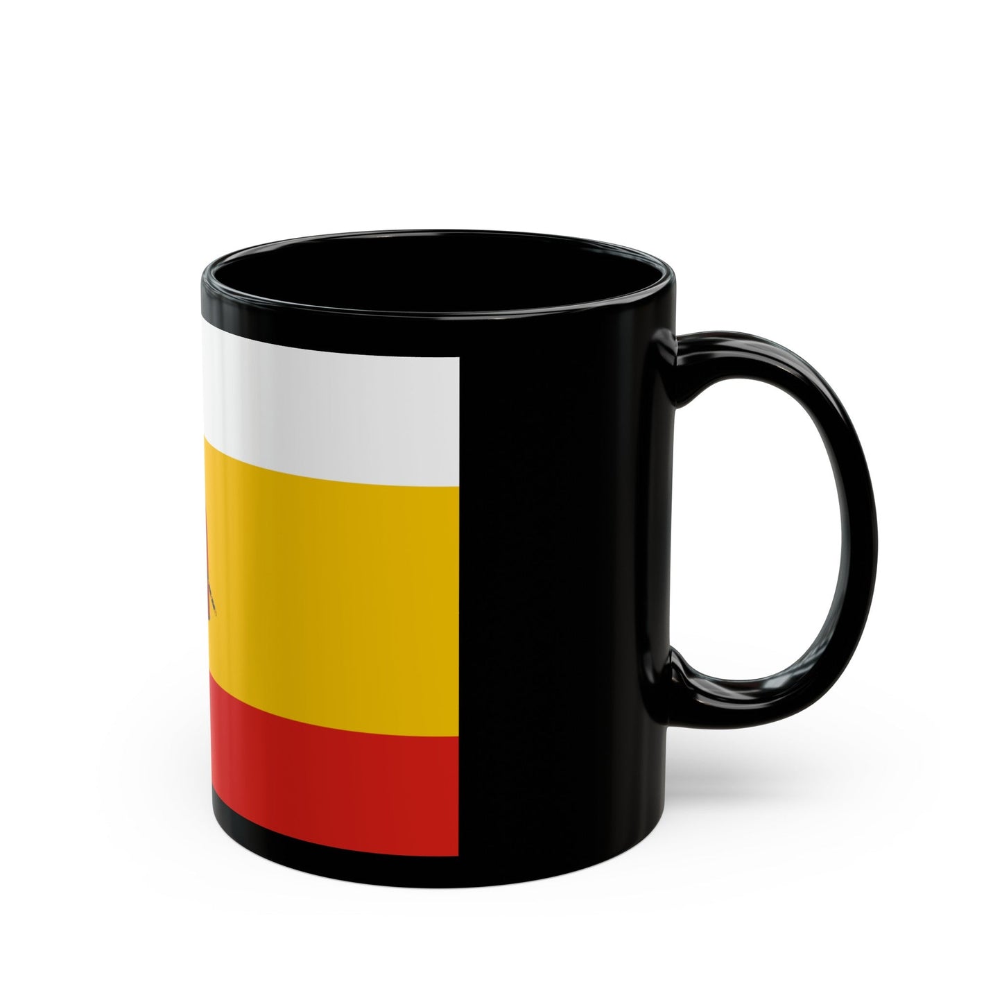 Flag of Ryazan Oblast Russia - Black Coffee Mug-The Sticker Space