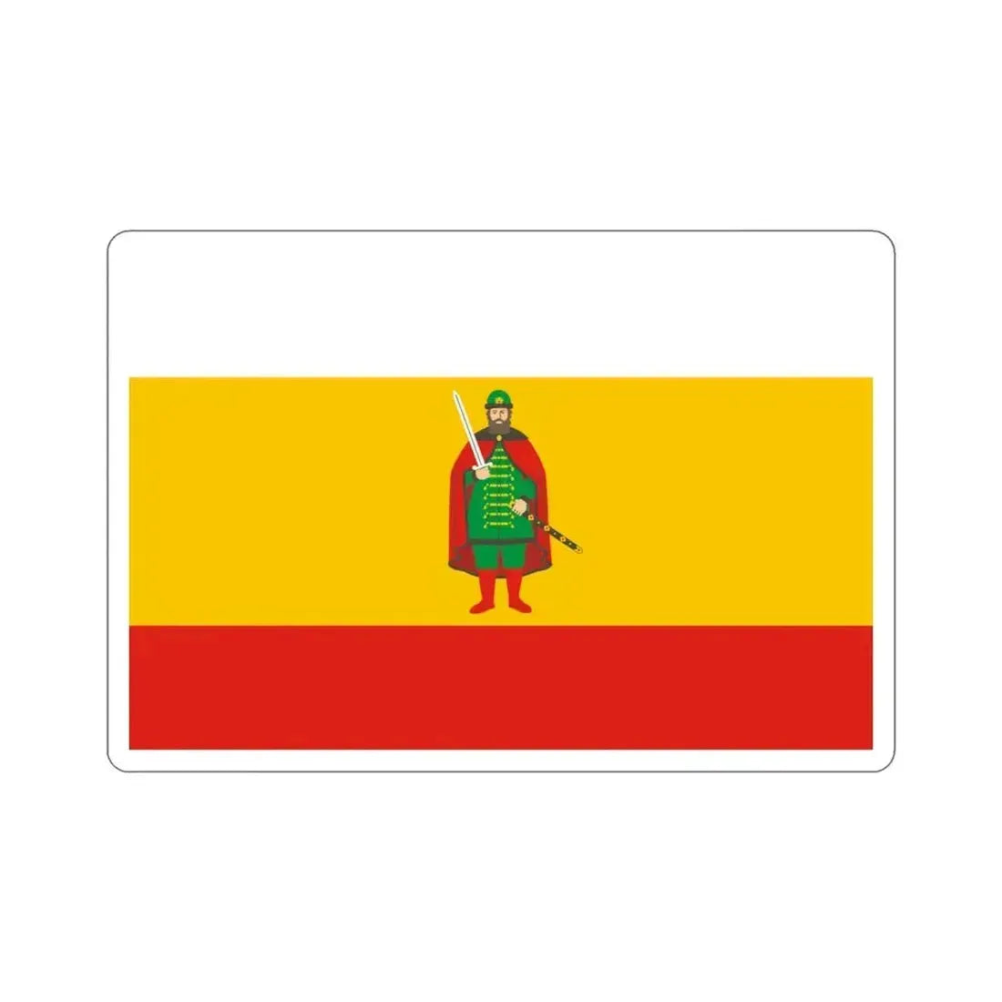 Flag of Ryazan Oblast Russia STICKER Vinyl Die-Cut Decal 3 Inch - The Sticker Space
