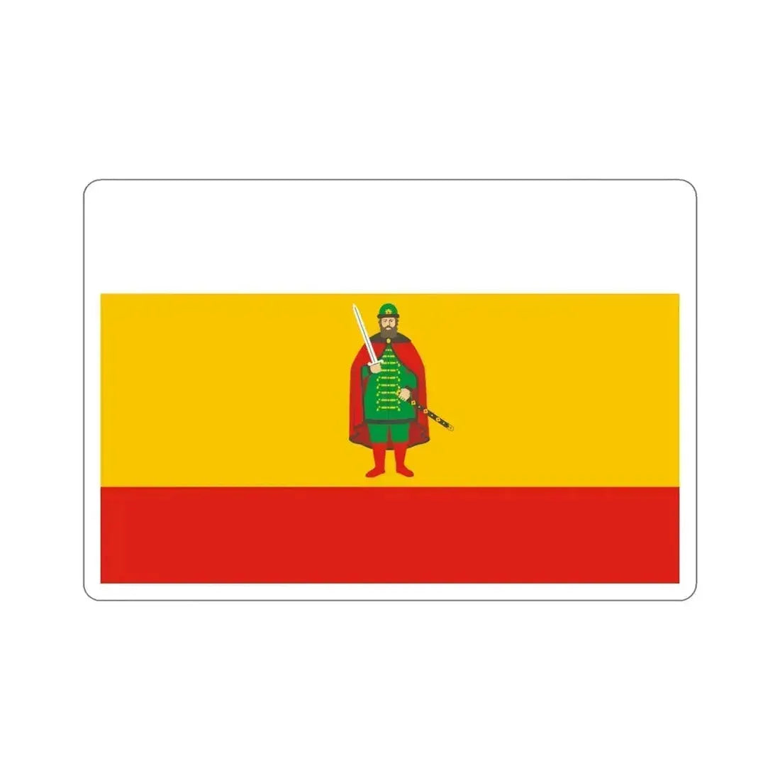 Flag of Ryazan Oblast Russia STICKER Vinyl Die-Cut Decal 5 Inch - The Sticker Space
