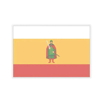 Flag of Ryazan Oblast Russia - STICKER Vinyl Kiss-Cut Decal 6 Inch Transparent - The Sticker Space