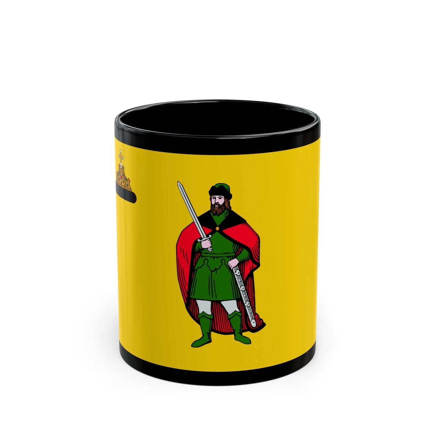 Flag of Ryazan Russia - Black Coffee Mug-11oz-The Sticker Space