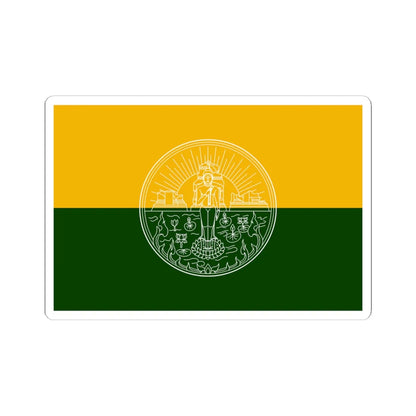 Flag of Sa Kaeo (Thailand) STICKER Vinyl Kiss-Cut Decal 6 Inch White - The Sticker Space