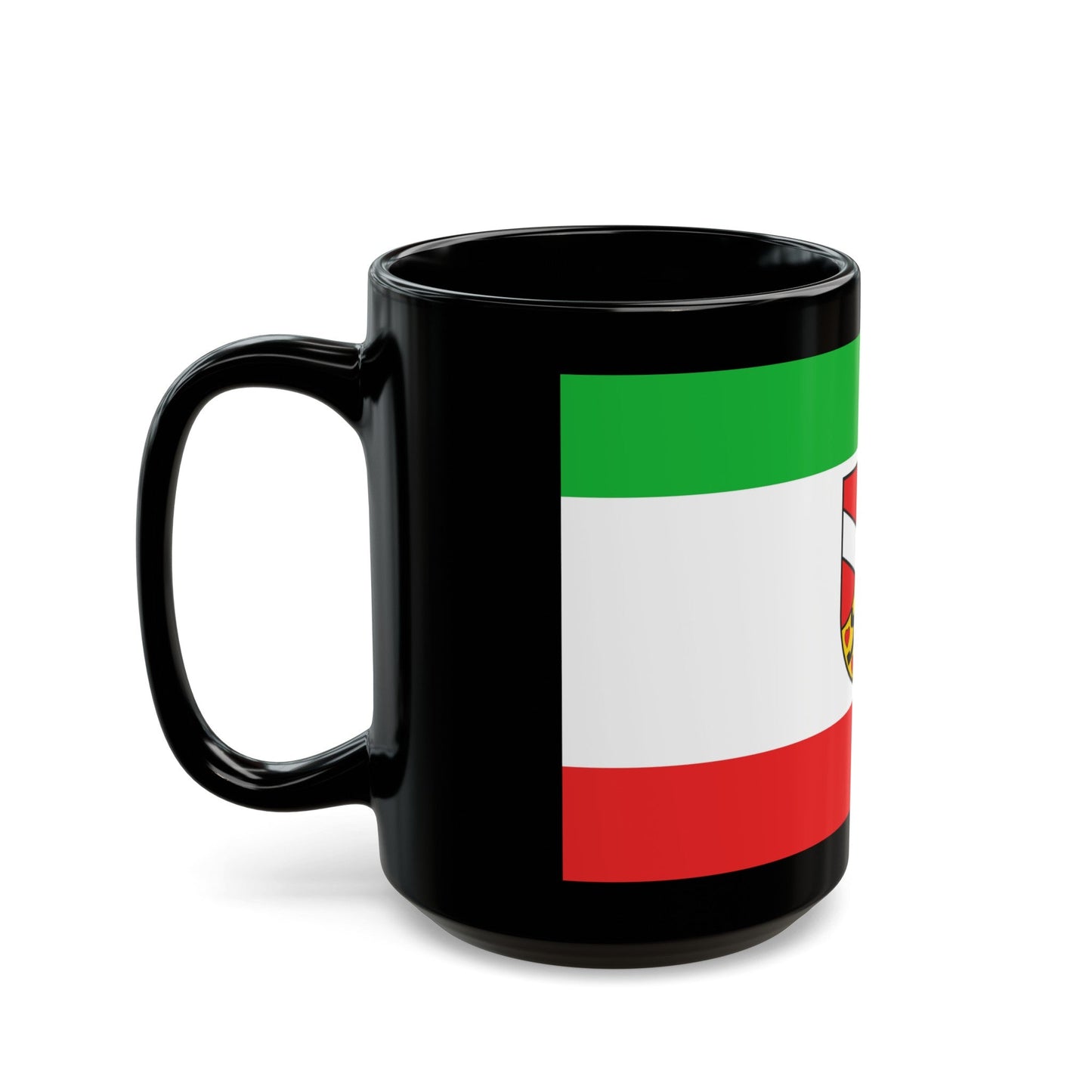 Flag of Saale Holzland Kreis Germany - Black Coffee Mug-The Sticker Space