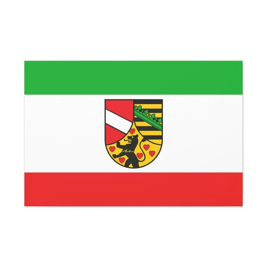 Flag of Saale Holzland Kreis Germany - Canvas Wall Art 36" x 24" 1.25" - The Sticker Space