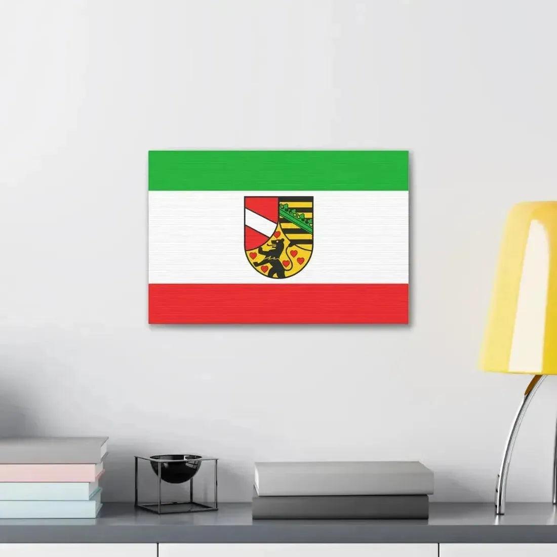 Flag of Saale Holzland Kreis Germany - Canvas Wall Art - The Sticker Space