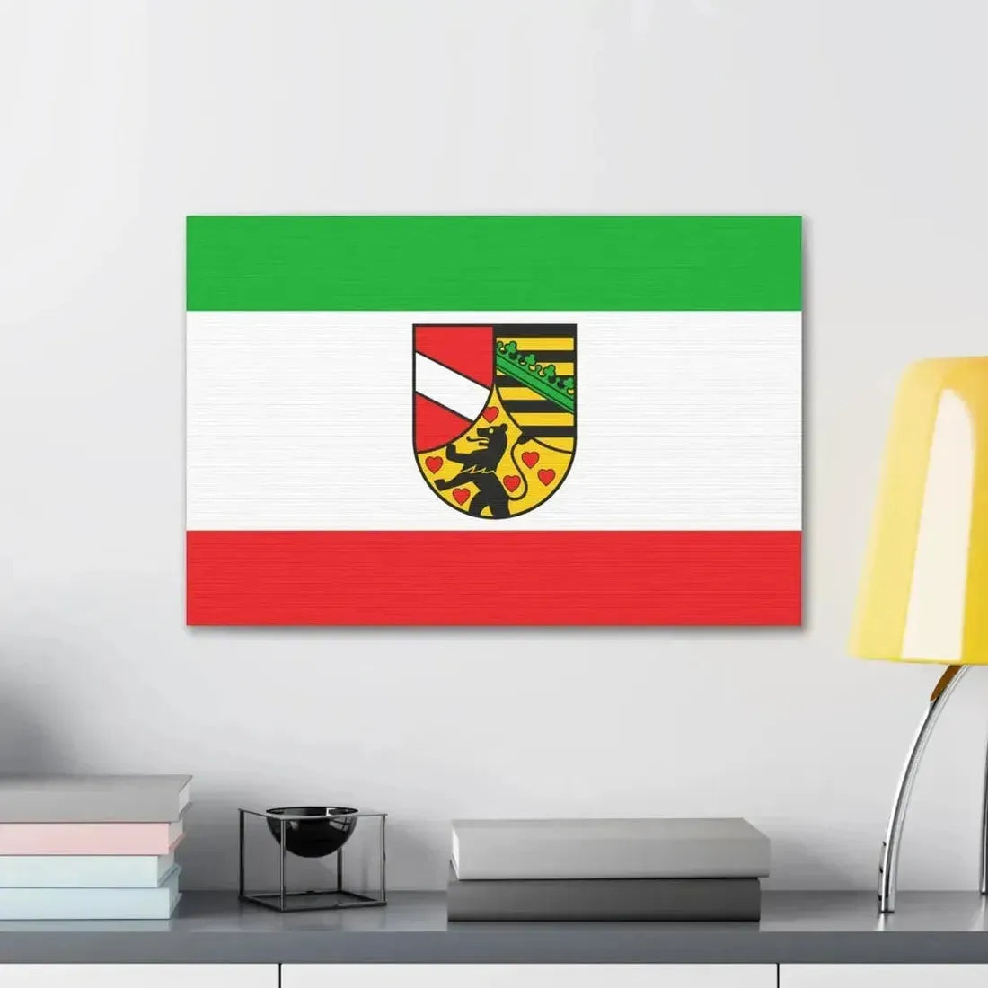 Flag of Saale Holzland Kreis Germany - Canvas Wall Art - The Sticker Space