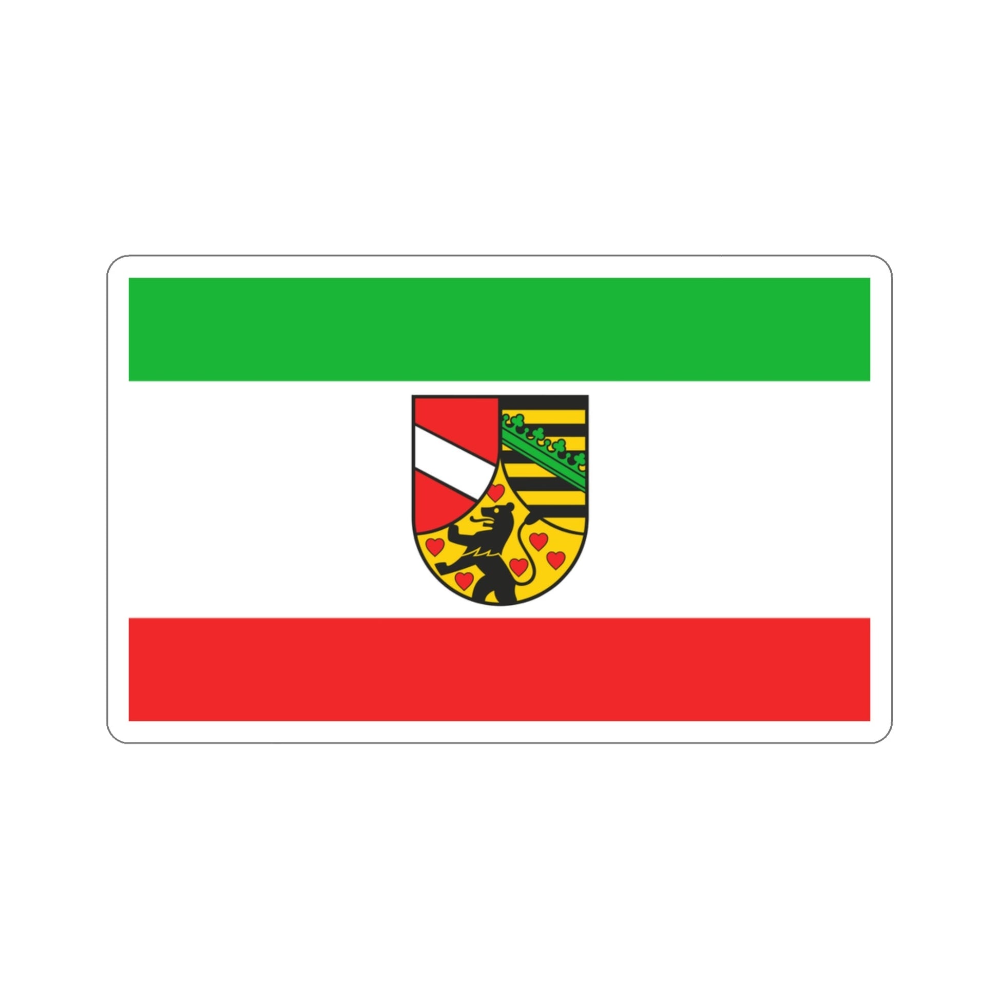 Flag of Saale Holzland Kreis Germany STICKER Vinyl Die-Cut Decal-3 Inch-The Sticker Space