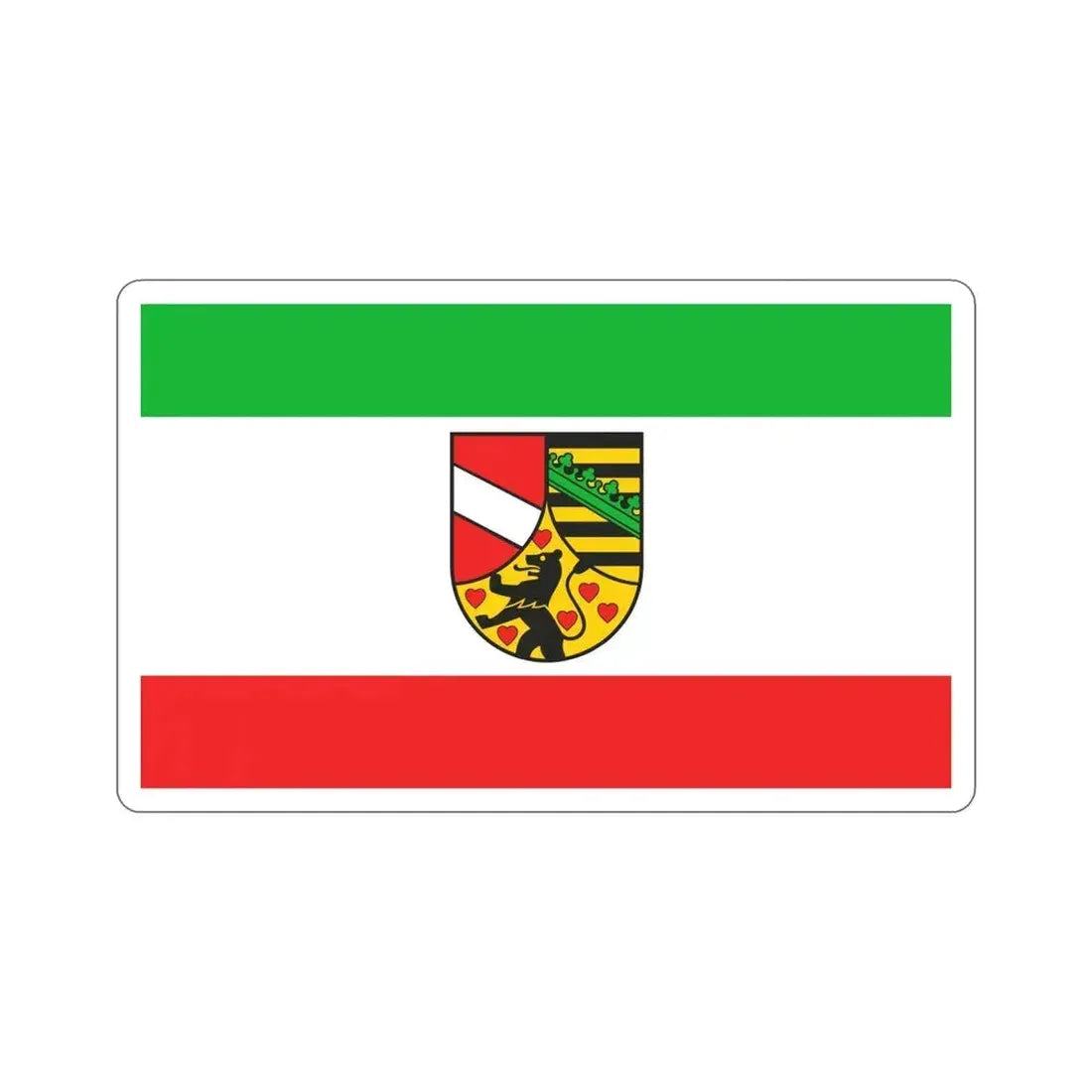 Flag of Saale Holzland Kreis Germany STICKER Vinyl Die-Cut Decal 6 Inch - The Sticker Space