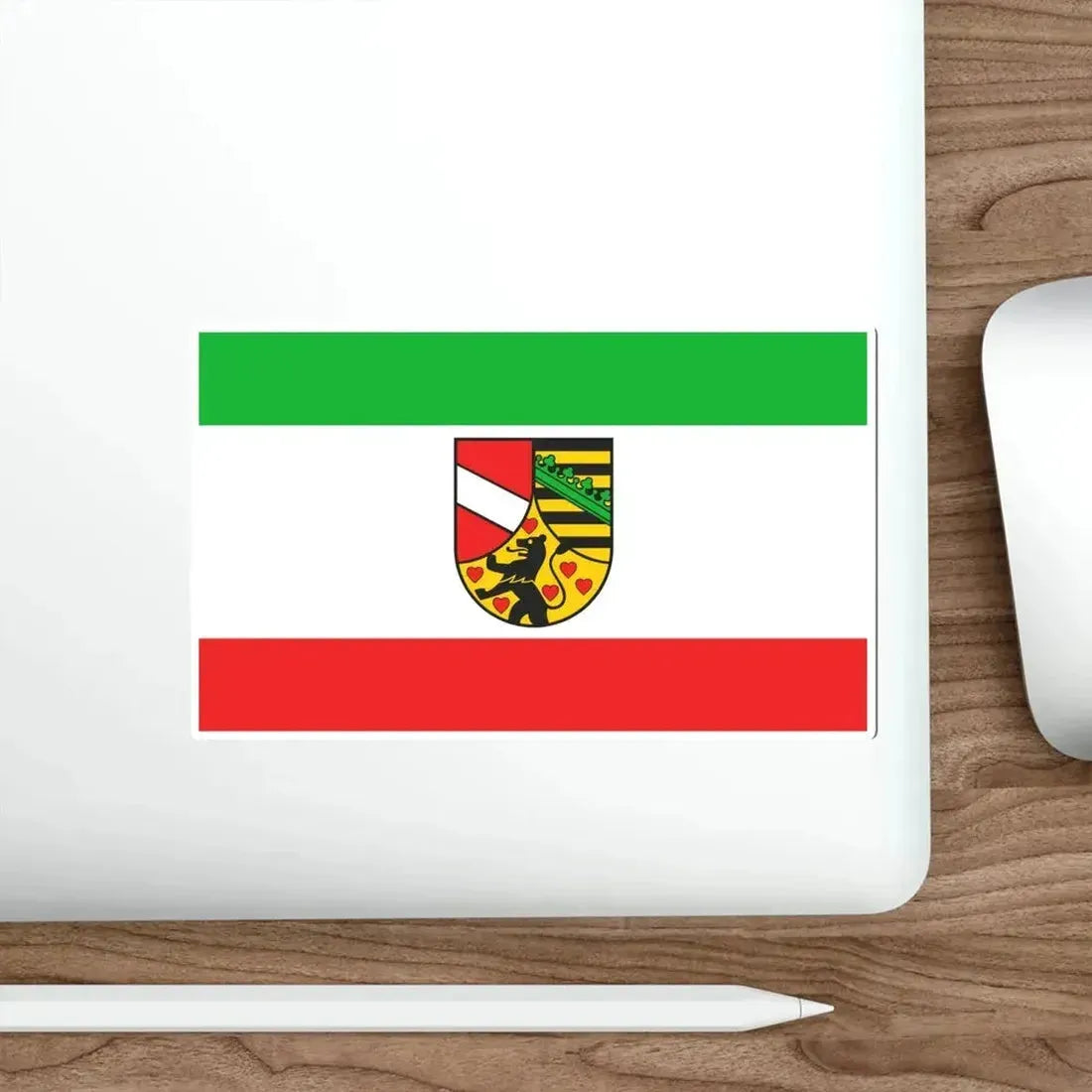 Flag of Saale Holzland Kreis Germany STICKER Vinyl Die-Cut Decal - The Sticker Space