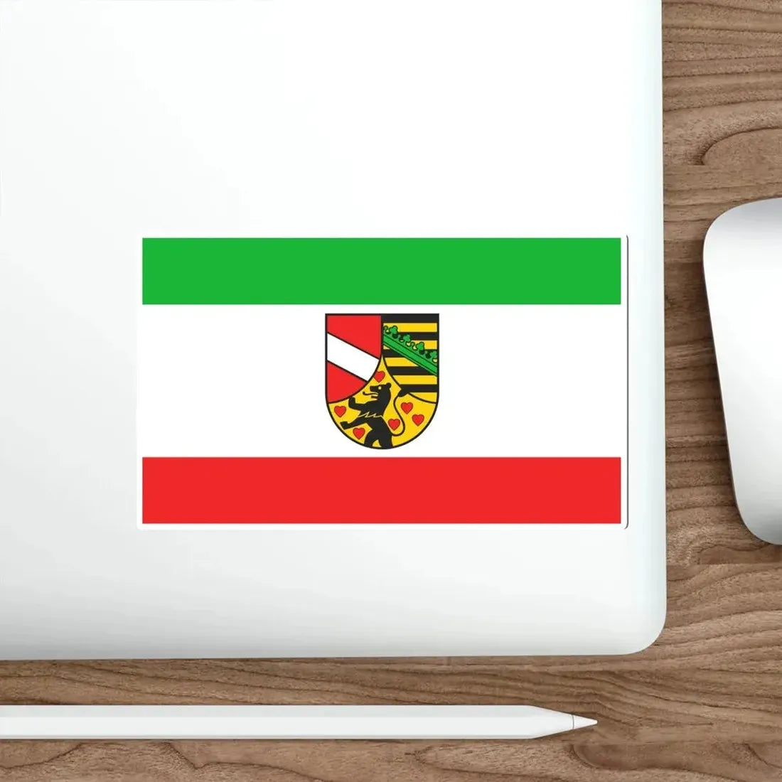 Flag of Saale Holzland Kreis Germany STICKER Vinyl Die-Cut Decal - The Sticker Space