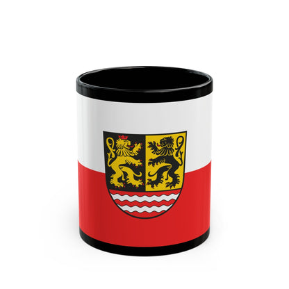 Flag of Saale Orla Kreis Germany - Black Coffee Mug-11oz-The Sticker Space