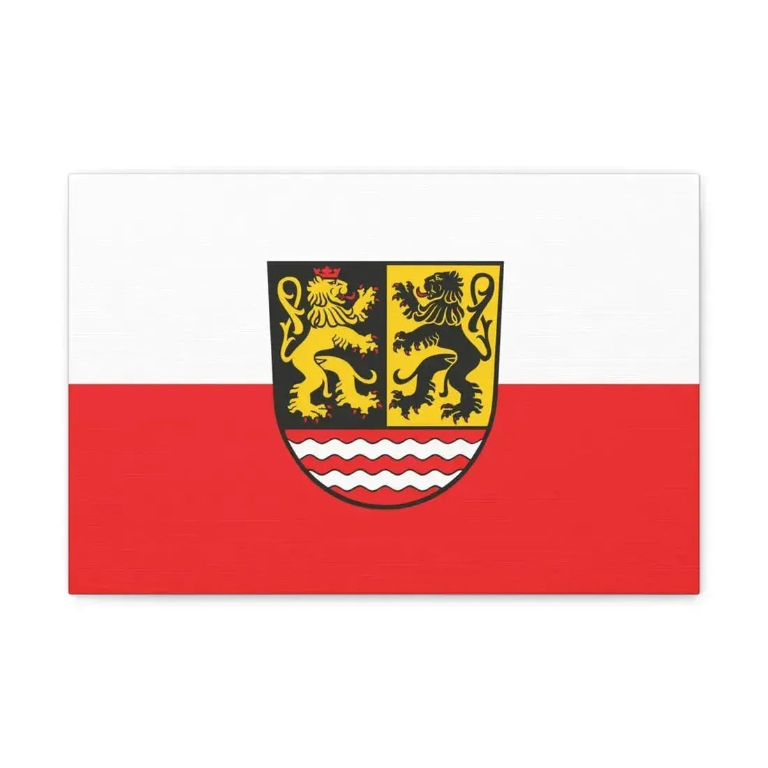 Flag of Saale Orla Kreis Germany - Canvas Wall Art 18″ x 12″ 1.25" - The Sticker Space