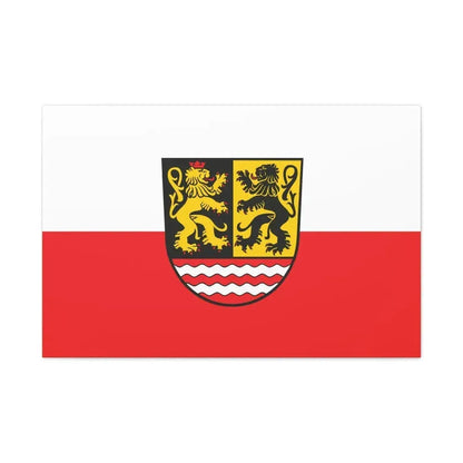 Flag of Saale Orla Kreis Germany - Canvas Wall Art 36" x 24" 1.25" - The Sticker Space