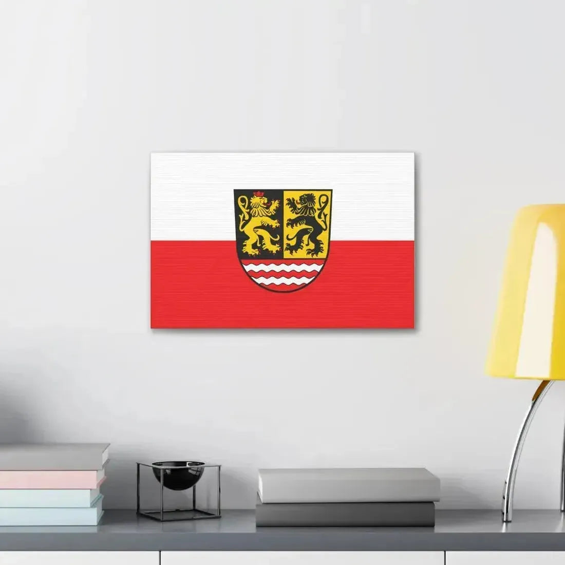 Flag of Saale Orla Kreis Germany - Canvas Wall Art - The Sticker Space