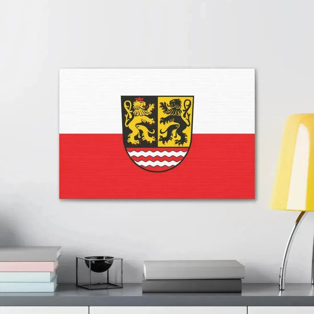Flag of Saale Orla Kreis Germany - Canvas Wall Art - The Sticker Space