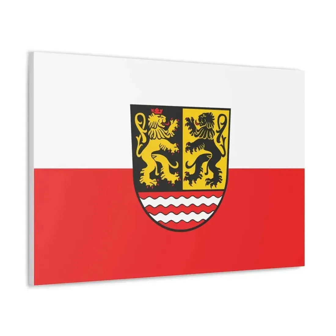 Flag of Saale Orla Kreis Germany - Canvas Wall Art - The Sticker Space