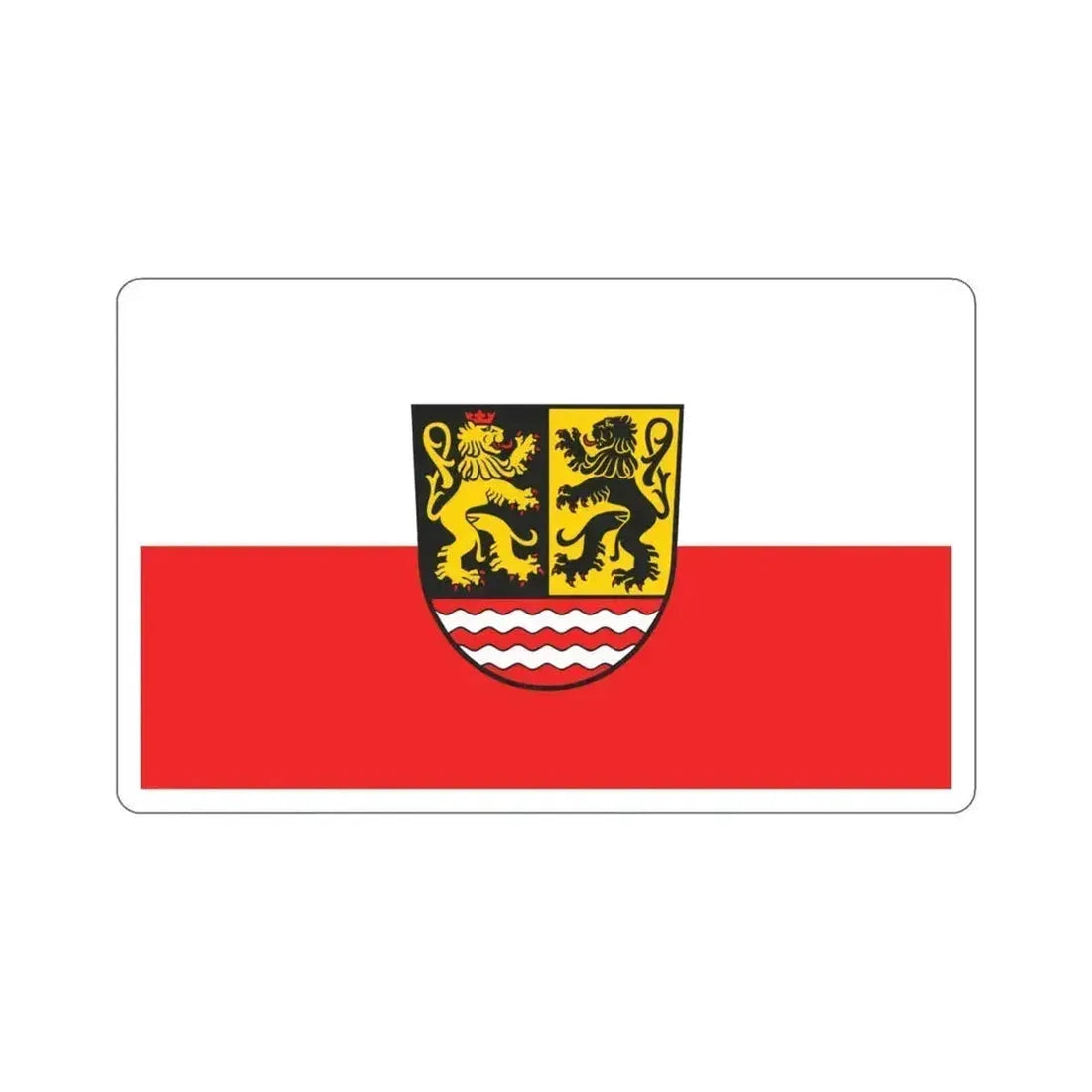 Flag of Saale Orla Kreis Germany STICKER Vinyl Die-Cut Decal 3 Inch - The Sticker Space