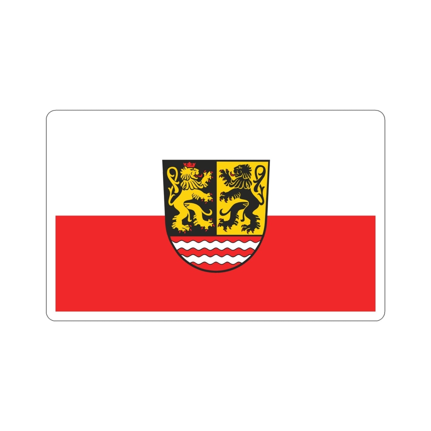 Flag of Saale Orla Kreis Germany STICKER Vinyl Die-Cut Decal-4 Inch-The Sticker Space