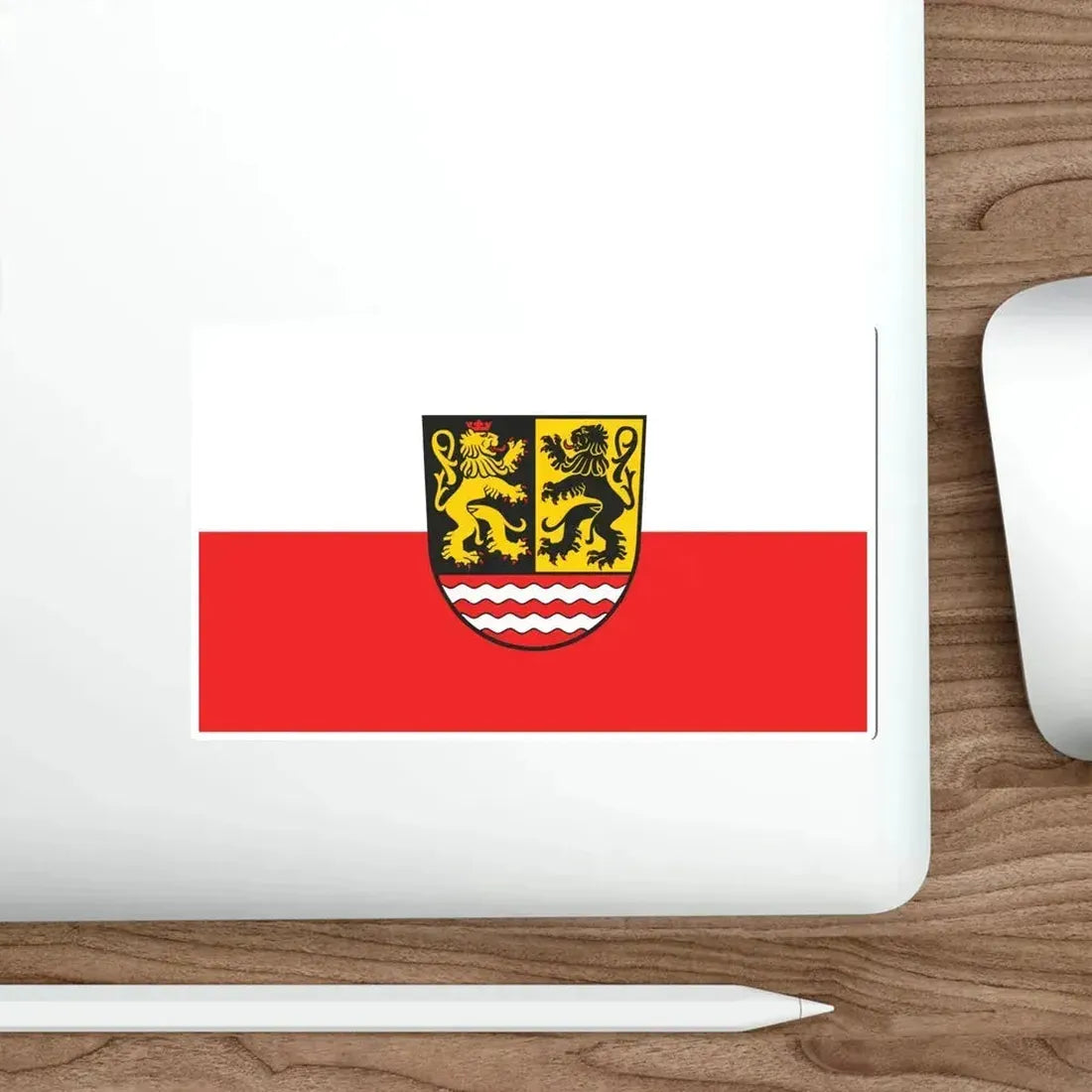 Flag of Saale Orla Kreis Germany STICKER Vinyl Die-Cut Decal - The Sticker Space